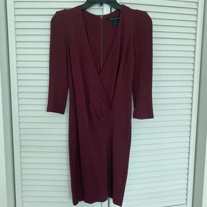 French Connection - mini dress in beautiful burgundy color